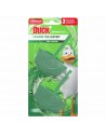 Podwójna zawieszka do toalet barwiąca wodę na zielono Duck Aqua Green 4w1 2x36g