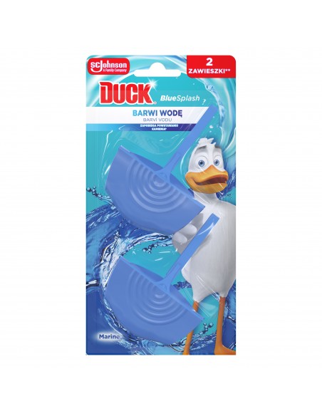 Podwójna zawieszka do toalety barwiąca wodę Duck Aqua Blue 4w1 2x 36 g 