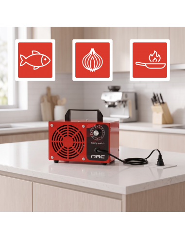 Generator ozonu ozonator oczyszczacz powietrza NAC timer, 4 pyłki ozonujące 60 000 mg/h  8