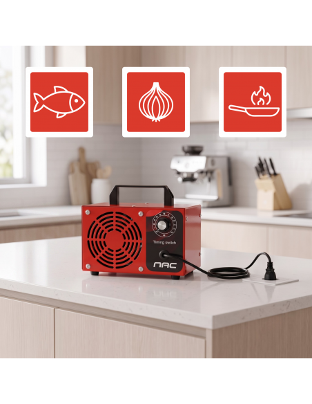 Generator ozonu ozonator oczyszczacz powietrza NAC timer, 4 pyłki ozonujące 60 000 mg/h  8