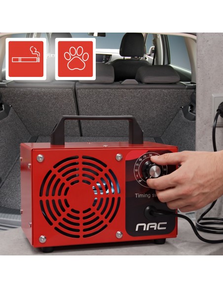 Generator ozonu ozonator oczyszczacz powietrza NAC timer, 4 pyłki ozonujące 60 000 mg/h  9