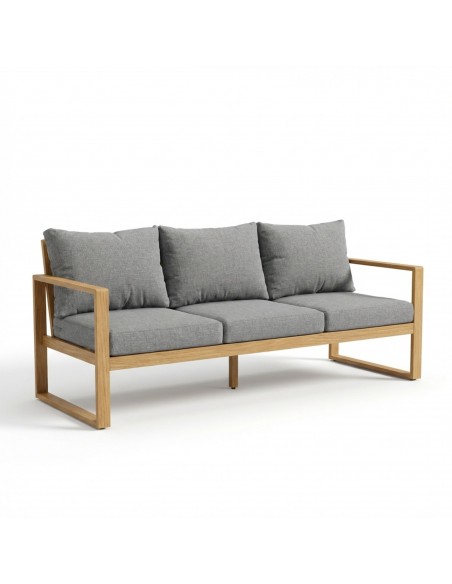 Wygodny zestaw mebli ogrodowych w stylu skandynawskim z aluminium ława + sofa + 2x fotel  13