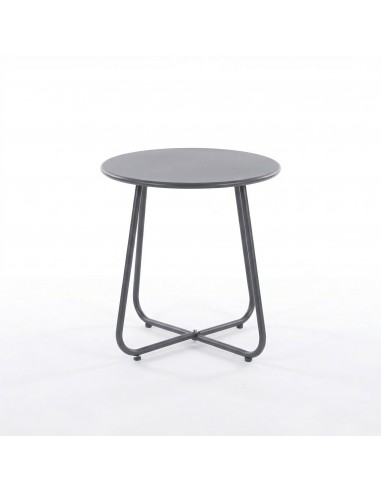 Lekki i wygodny zestaw mebli na balkon taras Meven Como 2 krzesła + stolik kawowy grafit  11