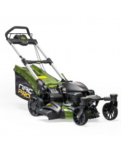 Mocna kosiarka spalinowa z napędem NAC PRO LS53-G200-SE 202 cm3 53 cm z funkcją mulczowania + skrętne przednie koła 