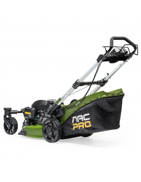 Mocna kosiarka spalinowa z napędem NAC PRO LS53-G170-SE 167 cm3 53 cm z funkcją mulczowania + skrętne przednie koła  4