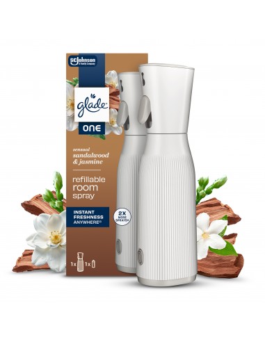 Glade® ONE Sensual Sandalwood & Jasmine, odświeżacz powietrza z wymiennym wkładem, 10 ml 