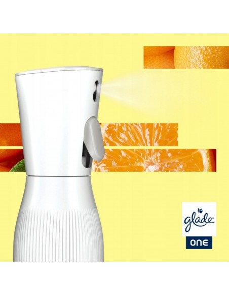 Glade® ONE - Fresh Mandarin Dream, odświeżacz powietrza w sprayu z wymiennymi wkładami 2x10 ml  3