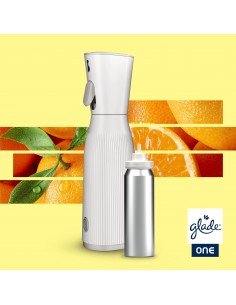 Glade® ONE - Fresh Mandarin Dream, odświeżacz powietrza w sprayu z wymiennymi wkładami 2x10 ml  2