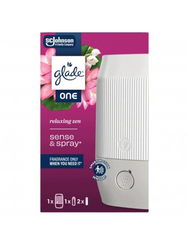 Glade® ONE Sense & Spray - Relaxing Zen, automatyczny odświeżacz powietrza urządzenie + wkład + baterie  6