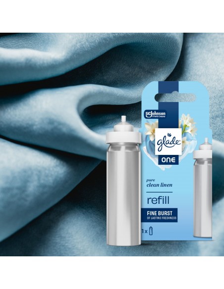 Glade® ONE - Pure Clean Linen, zapas do odświeżaczy powietrza zapach świeżego prania 1x10 ml  3