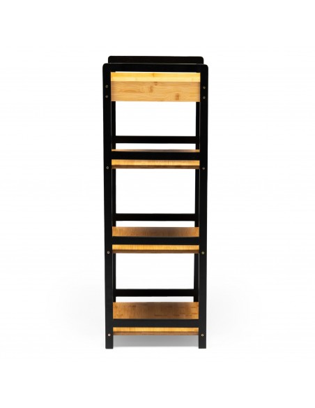 Otwarty regał 4-poziomowy organizer bambusowy do kuchni łazienki salonu sypialni Allivio 36 x 32 x 90 cm  9
