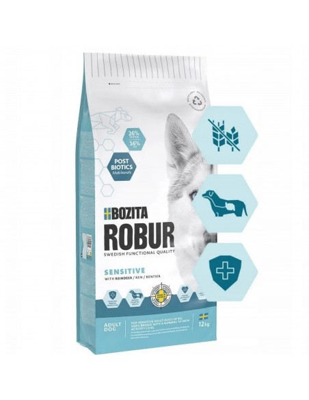 Bezzbożowa sucha karma dla wrażliwych psów z reniferem BOZITA 12 kg 