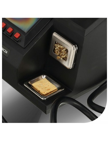 Cyfrowa stacja lutownicza grotowa kolbowa NAC 60W 200-400°C + akcesoria  11