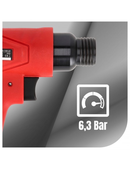 Udarowy młotek pneumatyczny 6,3 Bar 4500 RPM 4 dłuta NAC NAIR-AH-150-LX  6