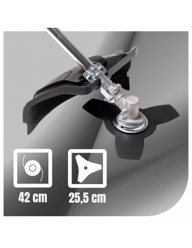 Wielofunkcyjna kosa spalinowa 4w1 42,7 cm³ NAC BP427-10MU-V koszenie żyłką i tarczą + pilarka + nożyce do żywopłotu  4