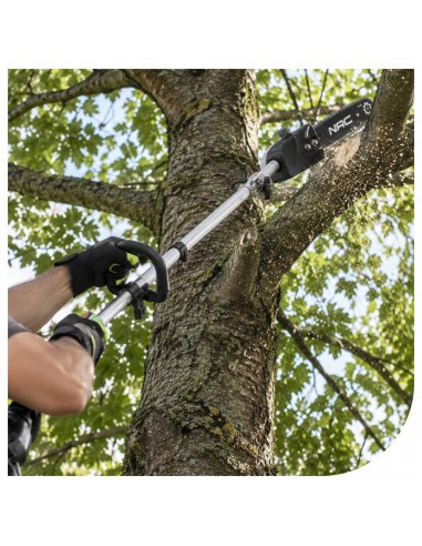 Wielofunkcyjna kosa spalinowa 4w1 42,7 cm³ NAC BP427-10MU-V koszenie żyłką i tarczą + pilarka + nożyce do żywopłotu  12
