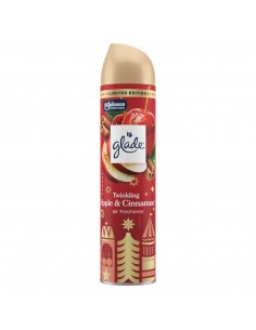 Świąteczny Glade® Twinkling Apple&Cinnamon, odświeżacz powietrza w aerozolu jabłko cynamon 300 ml  2