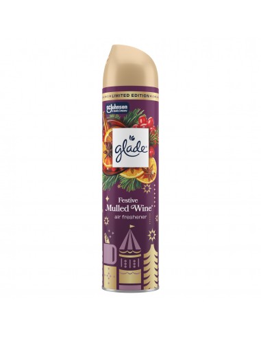 Świąteczny Glade® Mulled Wine, odświeżacz powietrza w aerozolu grzane wino 300 ml  2