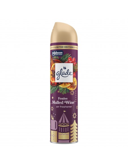 Świąteczny Glade® Mulled Wine, odświeżacz powietrza w aerozolu grzane wino 300 ml  2