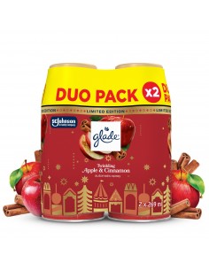 Świąteczny Glade® automatic spray - Twinkling Apple&Cinnamon , zapas do automatycznego odświeżacza powietrza 2x269 ml 