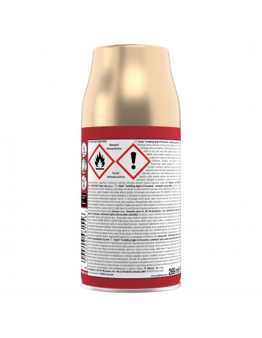Świąteczny Glade® automatic spray Twinkling Apple &Cinnamon zapas do automatycznego odświeżacza powietrza jabłko cynamom 269 ml  3