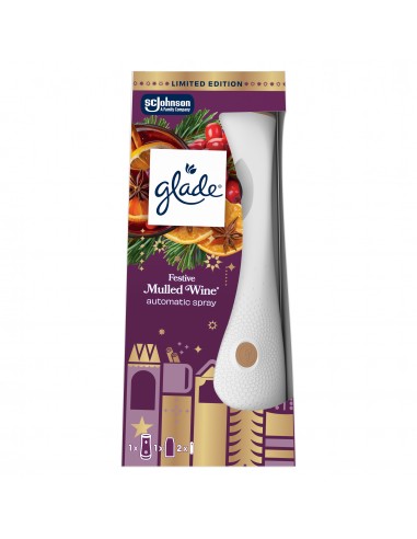Świąteczny Glade® automatic spray - Mulled Wine, automatyczny odświeżacz powietrza grzane wino urządzenie + wkład 269 ml  2