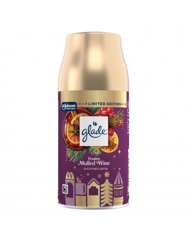 Świąteczny zimowy Glade® automatic spray - Mulled Wine, zapas do automatycznego odświeżacza powietrza grzane wino 269 ml  2
