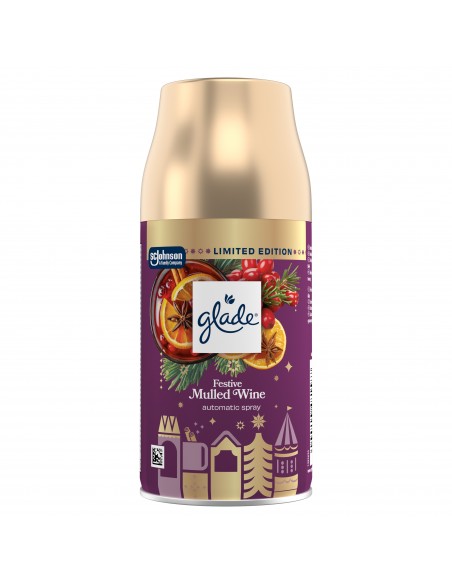 Świąteczny zimowy Glade® automatic spray - Mulled Wine, zapas do automatycznego odświeżacza powietrza grzane wino 269 ml  2