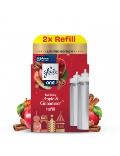 Świąteczny zimowy Glade® ONE - Twinkling Apple&Cinnamon - zapas do odświeżaczy powietrza 2x10 ml 