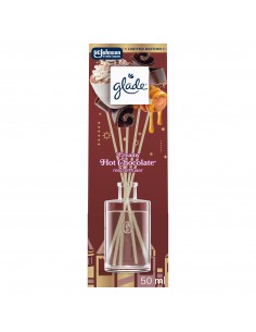 Słodki zimowy Glade® Reed Diffuser - Creamy Hot Chocolate, odświeżacz powietrza pachnące patyczki 50 ml  2