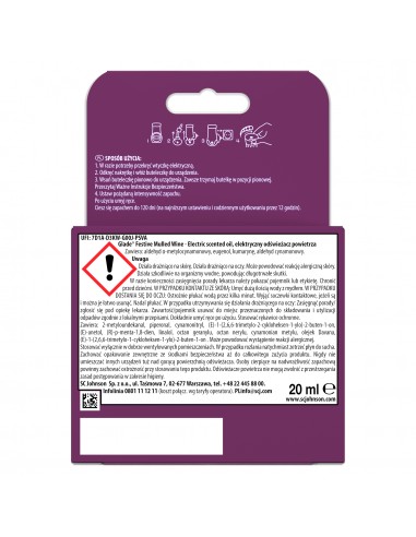 Świąteczny zimowy Glade® electric scented oil Mulled Wine elektryczny odświeżacz powietrza urządzenie + wkład 20 ml  3