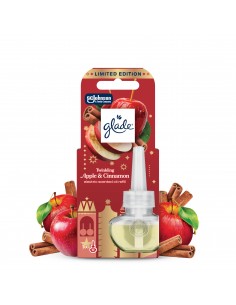 Świąteczny zimowy Glade® Electric scented oil Twinkling Apple&Cinnamon, zapas do elektrycznego odświeżacza powietrza 20 ml 