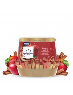 Świąteczny zimowy Glade® Zapachowy żel do łazienki - Twinkling Apple&Cinnamon 180 g 