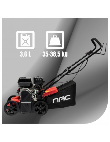 Mocny wertykulator spalinowy do trawy z funkcją aeracji dwa wałki NAC 4,3 kW  2