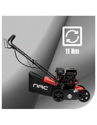 Mocny wertykulator spalinowy do trawy z funkcją aeracji dwa wałki NAC 4,3 kW  6
