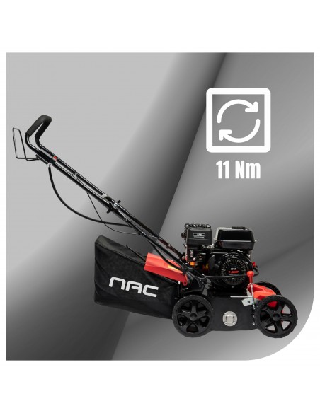 Mocny wertykulator spalinowy do trawy z funkcją aeracji dwa wałki NAC 4,3 kW  6