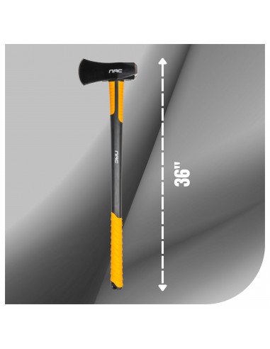 Mocna siekiera-młot rozłupujący z trzonkiem 5G Fiberglass 36″ 3600g NAC HM-360-SS-FG  4