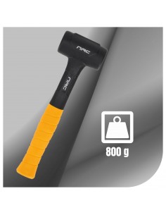 Antywibracyjny antypoślizgowy młotek bezodrzutowy 800g 6G NAC HD-800-DB-FB  2