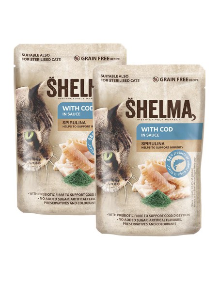Rybne bezzbożowe fileciki dla kota Shelma 4x85g 8595606406742 16