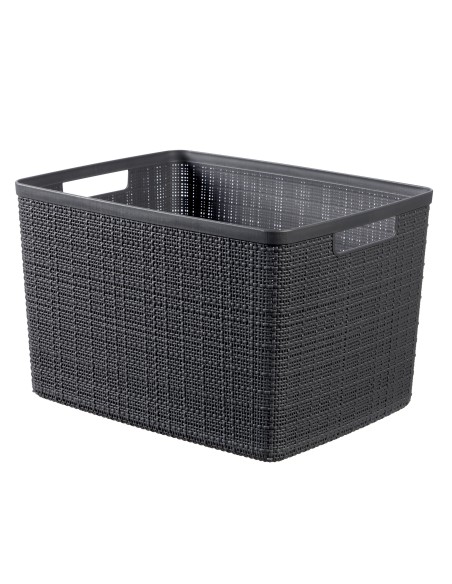 Organizer 20l ciemny szary Curver Jute 3253921907027 2