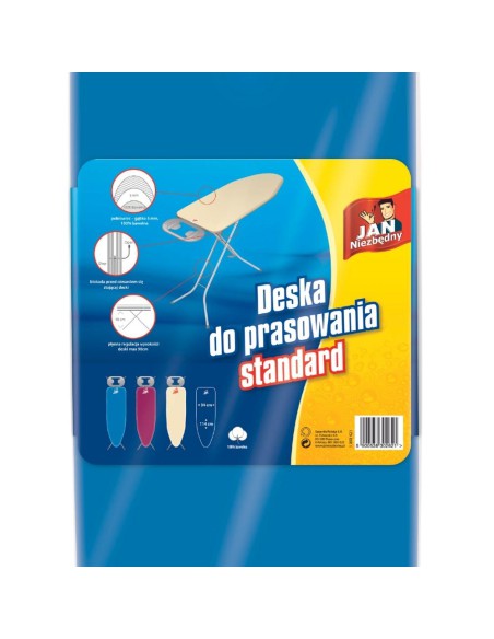 Niebieska deska do prasowania Standard 114x34cm Jan Niezbędny 5900536302621 5