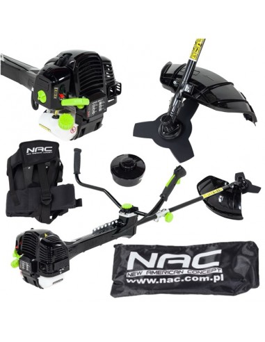 Wydajna kosa spalinowa NAC BP620-38KA-T 62 cm3 + głowica żyłkowa + szelki
