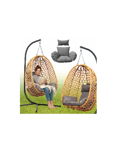 Naturalny fotel wiszący Aura Meven